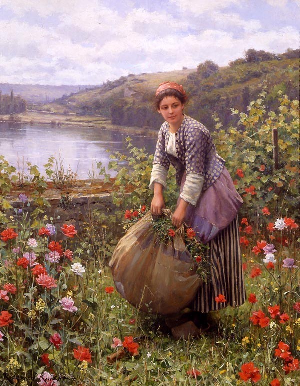 Daniel Ridgway Knight The Grass Cutter